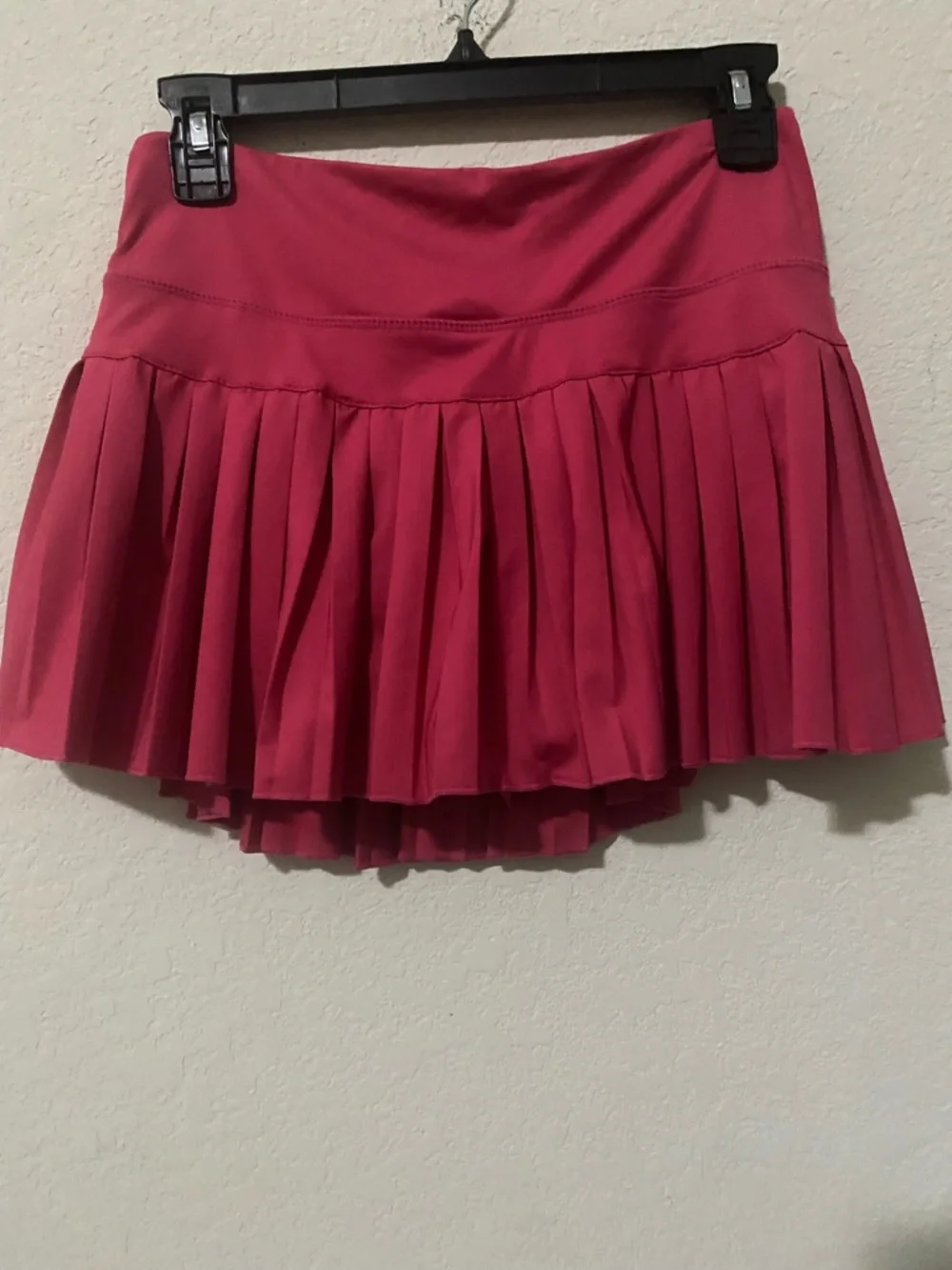 Gold Hinge Pink Pleated Tennis Pickleball Golf Attached Shorts Mini Skirt S - Picture 2 of 12